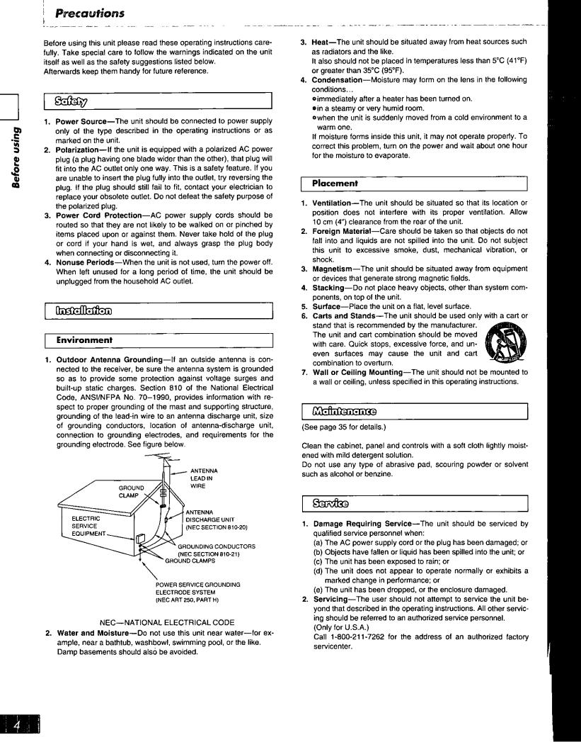 Panasonic SAAK25 User Manual