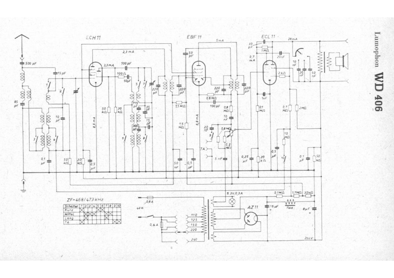 Lumophon wd406 schematic - ManualMachine.com