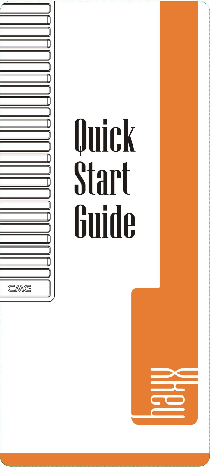 CME Pro X-Key Quick Start Guide