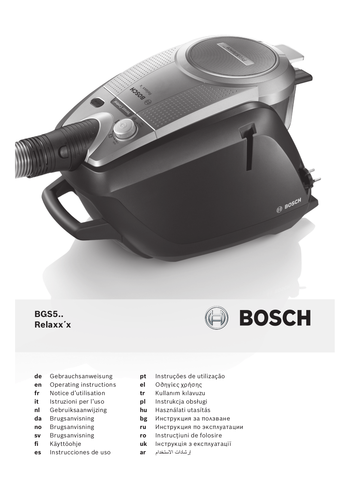 Bosch BGS5A33S, BGS5230S User Manual