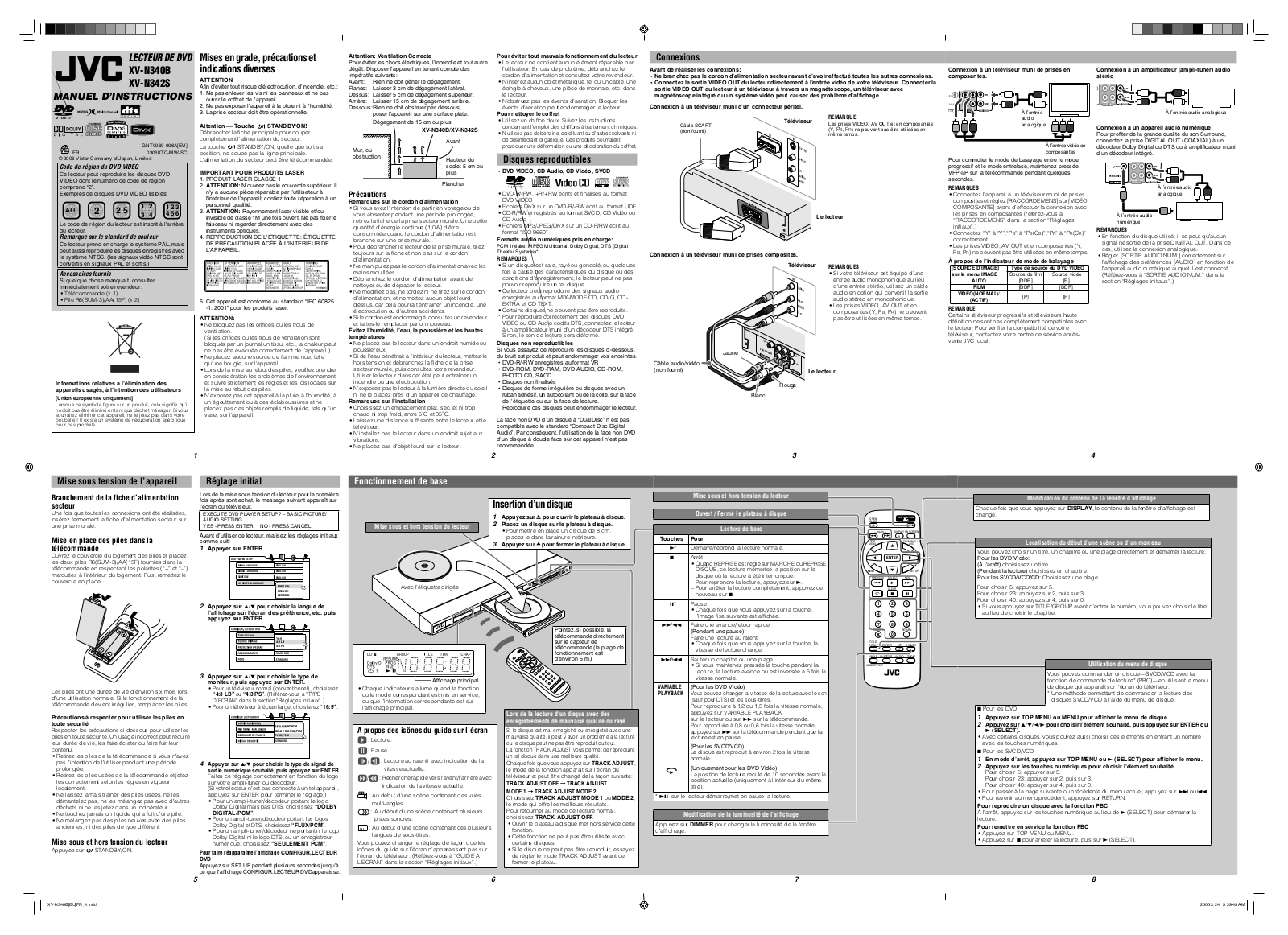 JVC XV-N340BE, XV-N342BE, XV-N34 User Manual