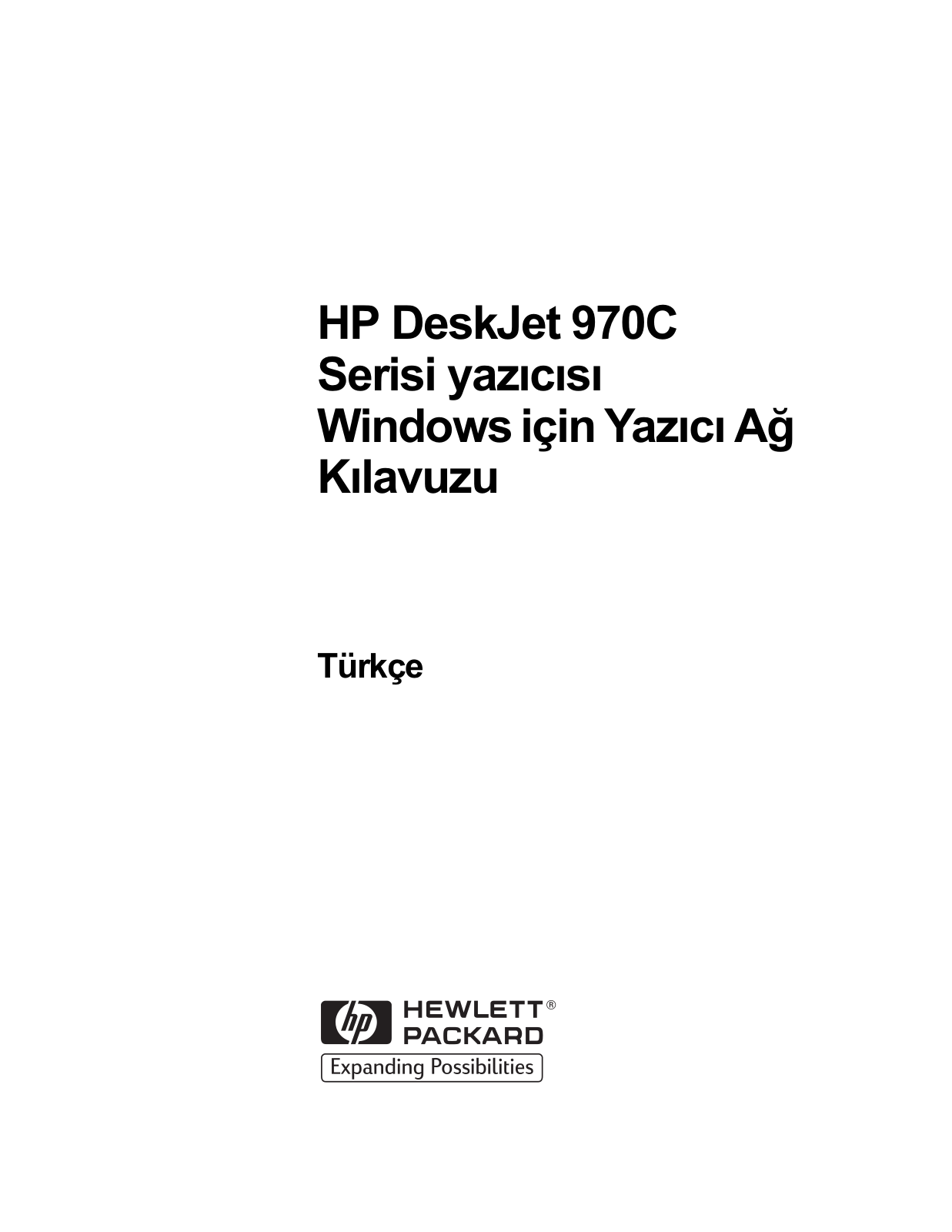 Hp DESKJET 970C User Manual