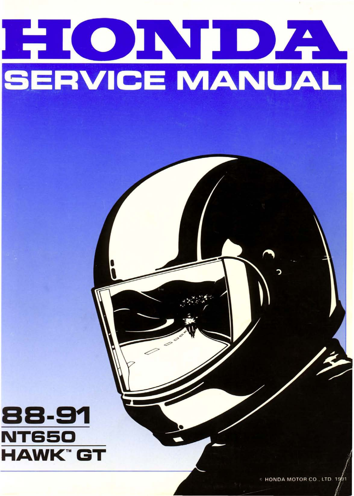 Honda NT-650 88-91 Service Manual