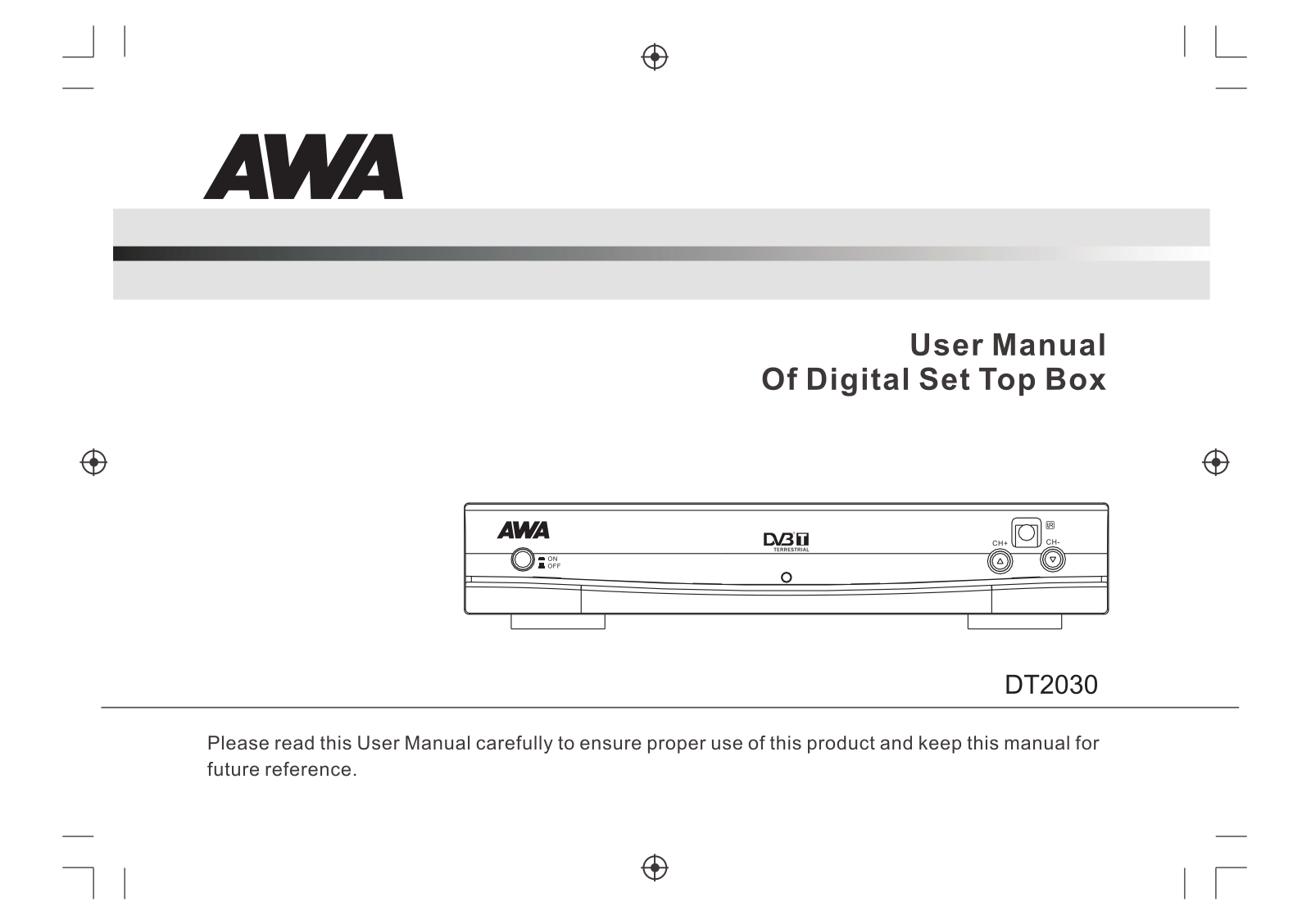 AWA DT2030 User's Manual