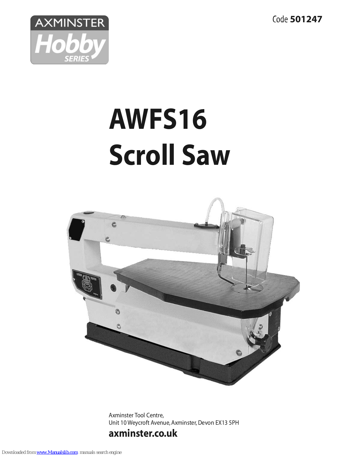 Axminster AWFS16, 501247 User Manual - ManualMachine.com
