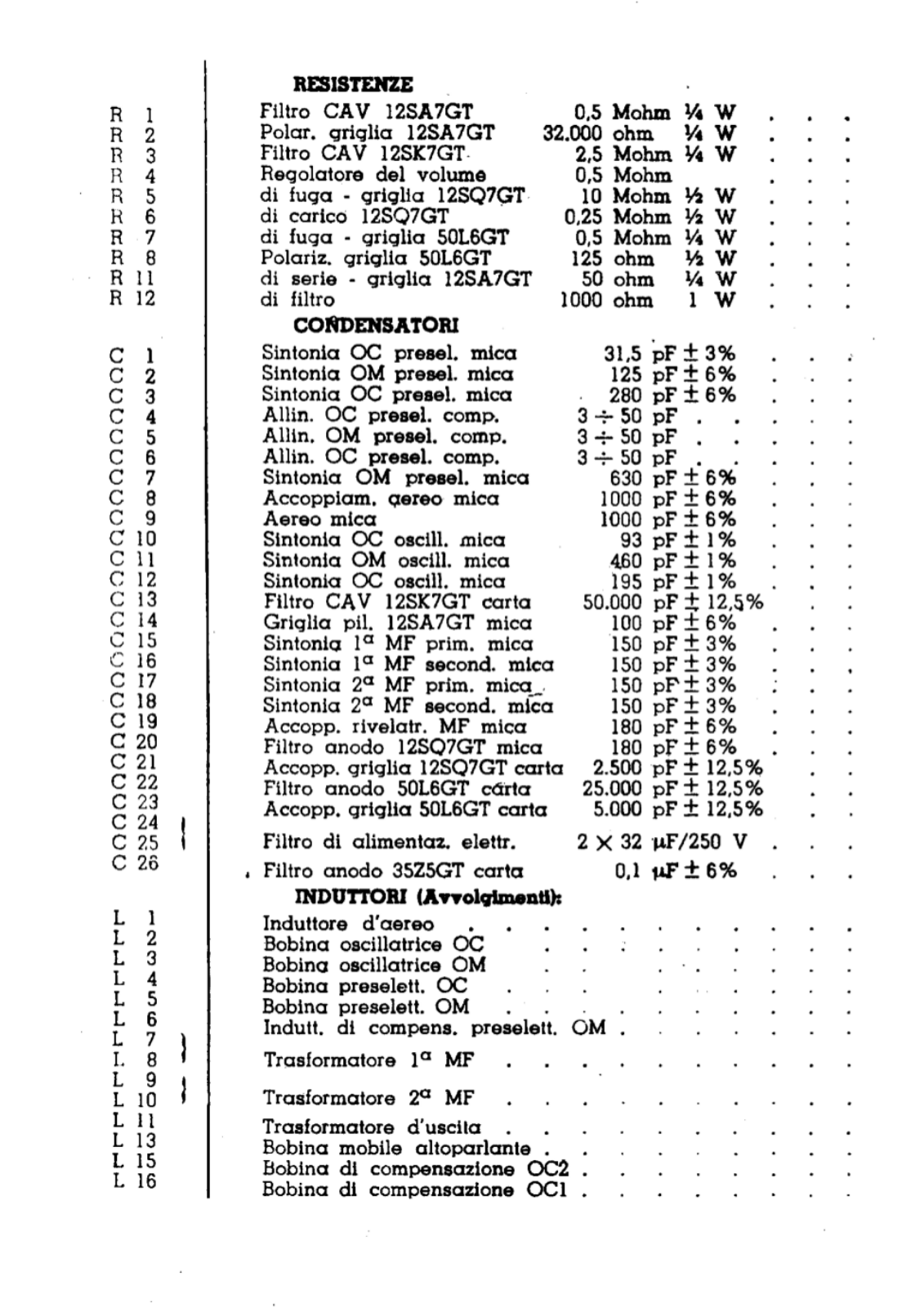 Radiomarelli 9u65m components