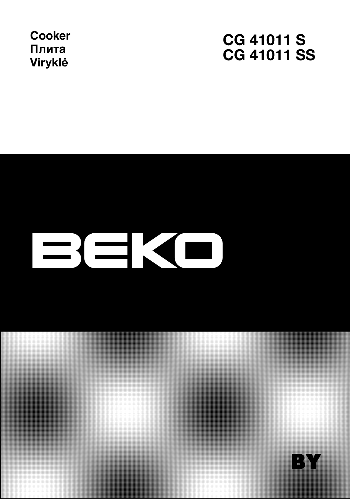 Beko CG41011S, CG41011SS User manual
