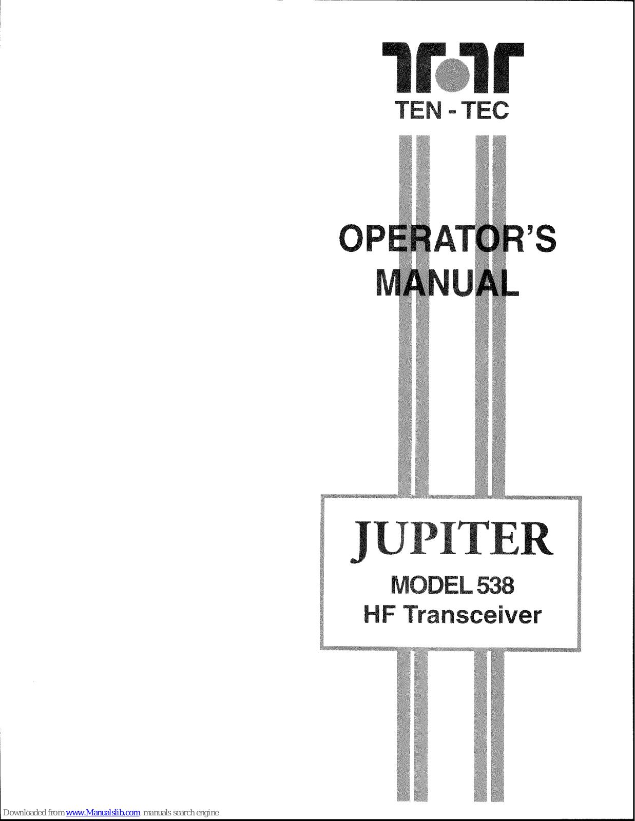 Ten-Tec Jupiter 538 Operator's Manual - ManualMachine.com