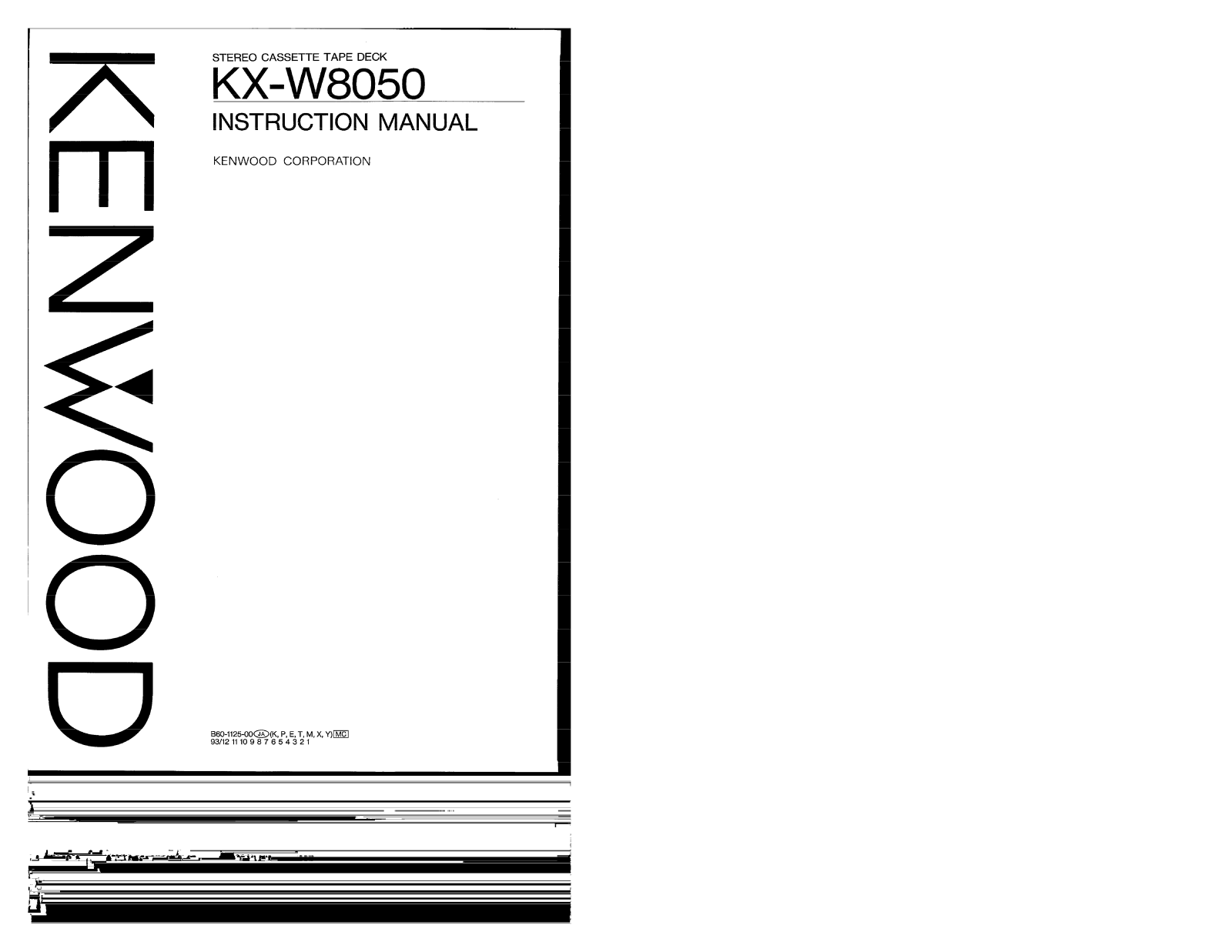 Kenwood KX-W8050 User Manual