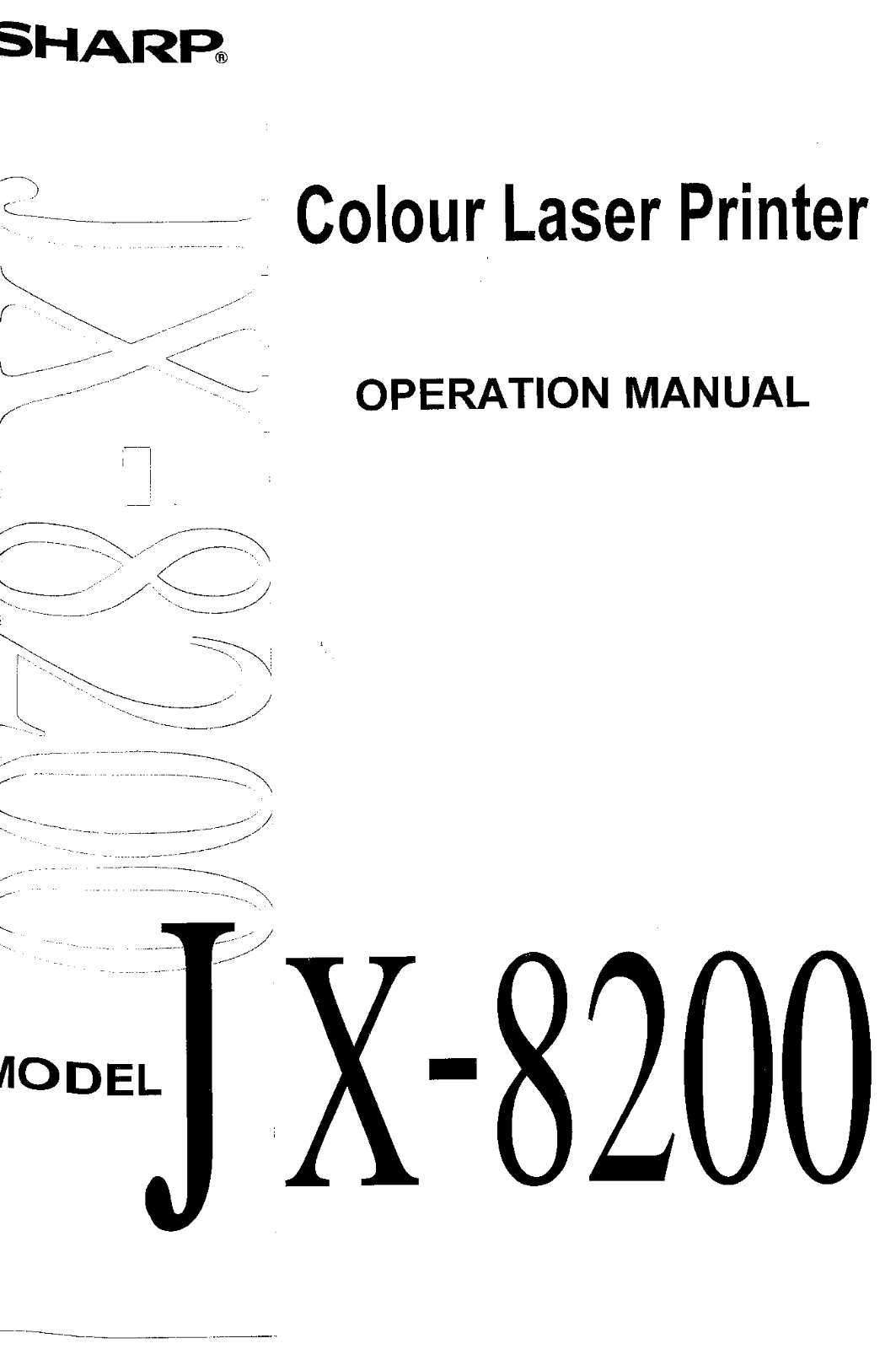 Sharp JX-8200 Operating Manual