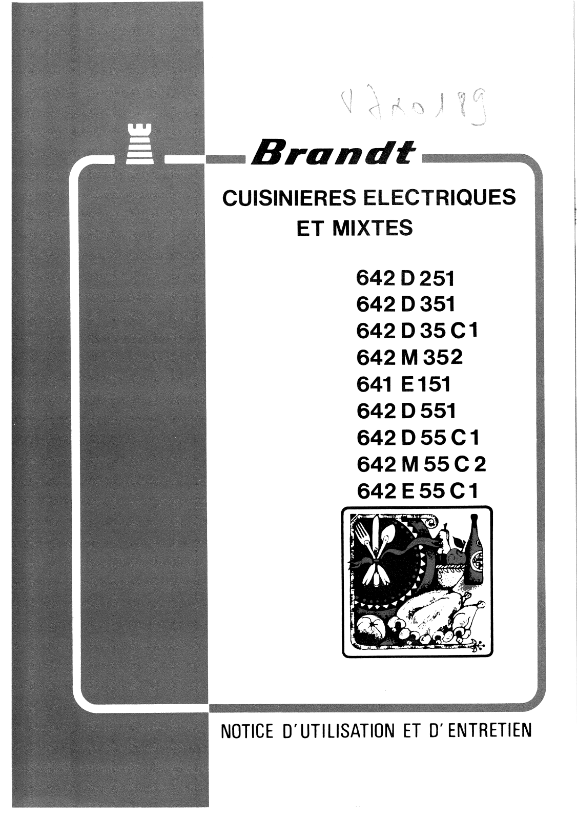 BRANDT 642M35 User Manual