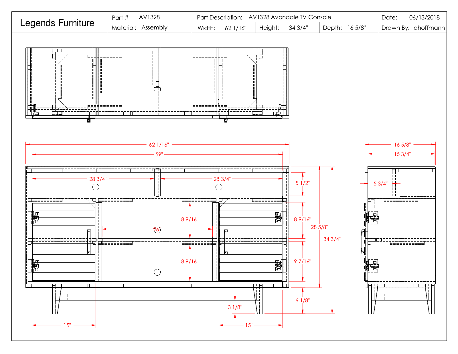 Legends Furniture AV1328 Specs