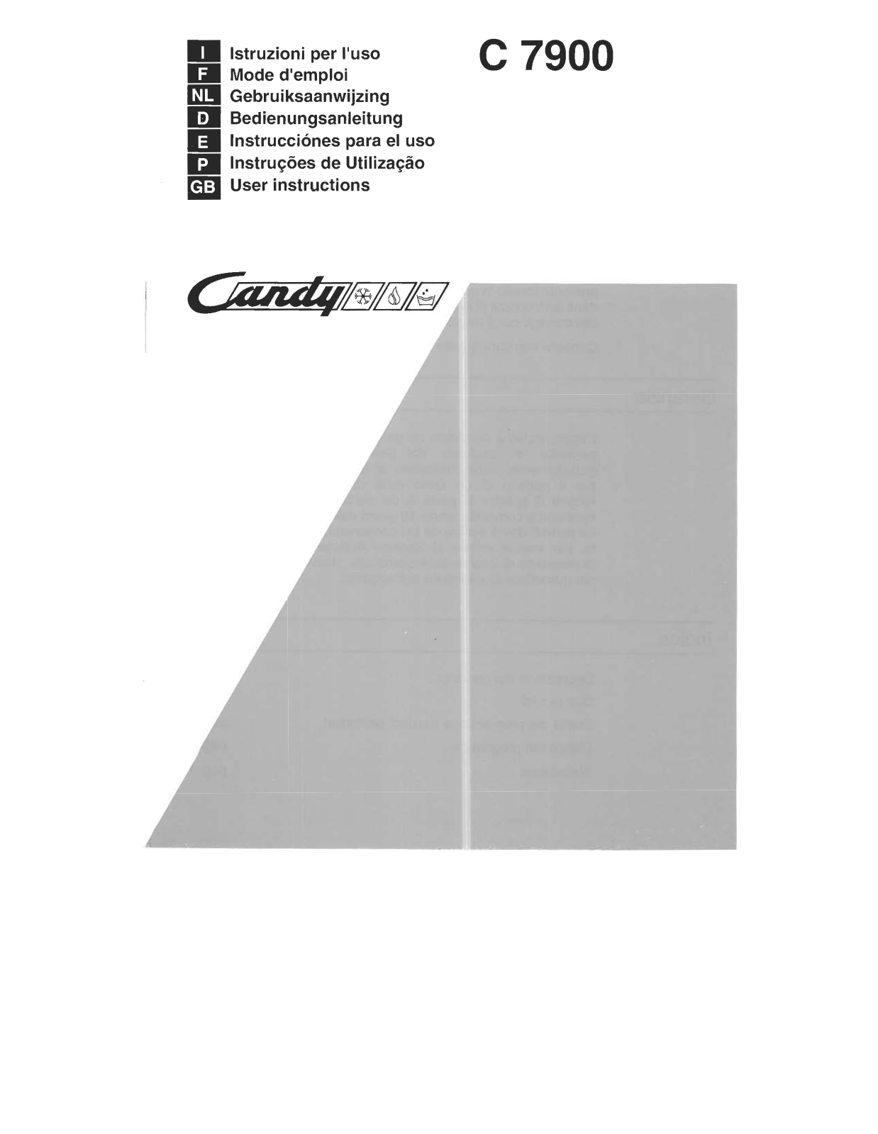 Candy C 7900 User Manual