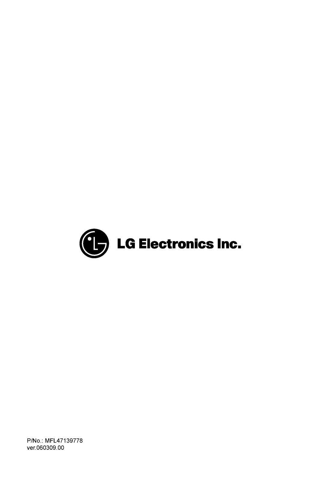 LG F1407TDSPE, F1407TDSP, F1407TDSPA Owner's Manual