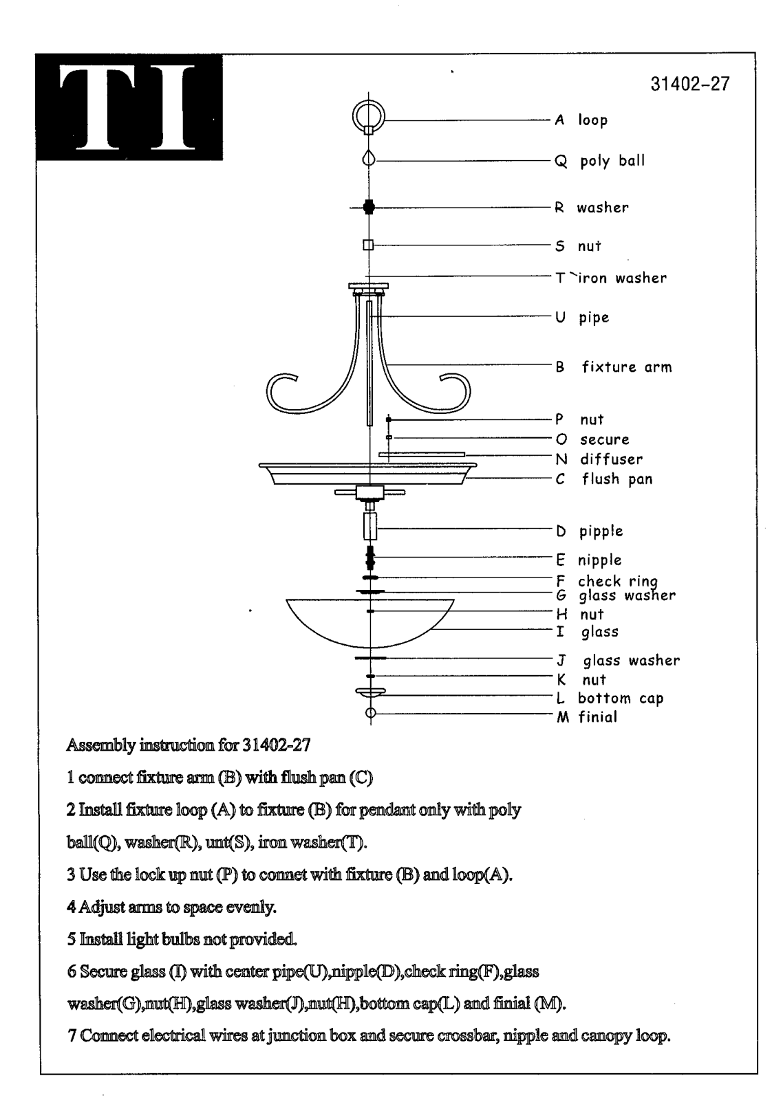 Triarch 31402-27 User Manual