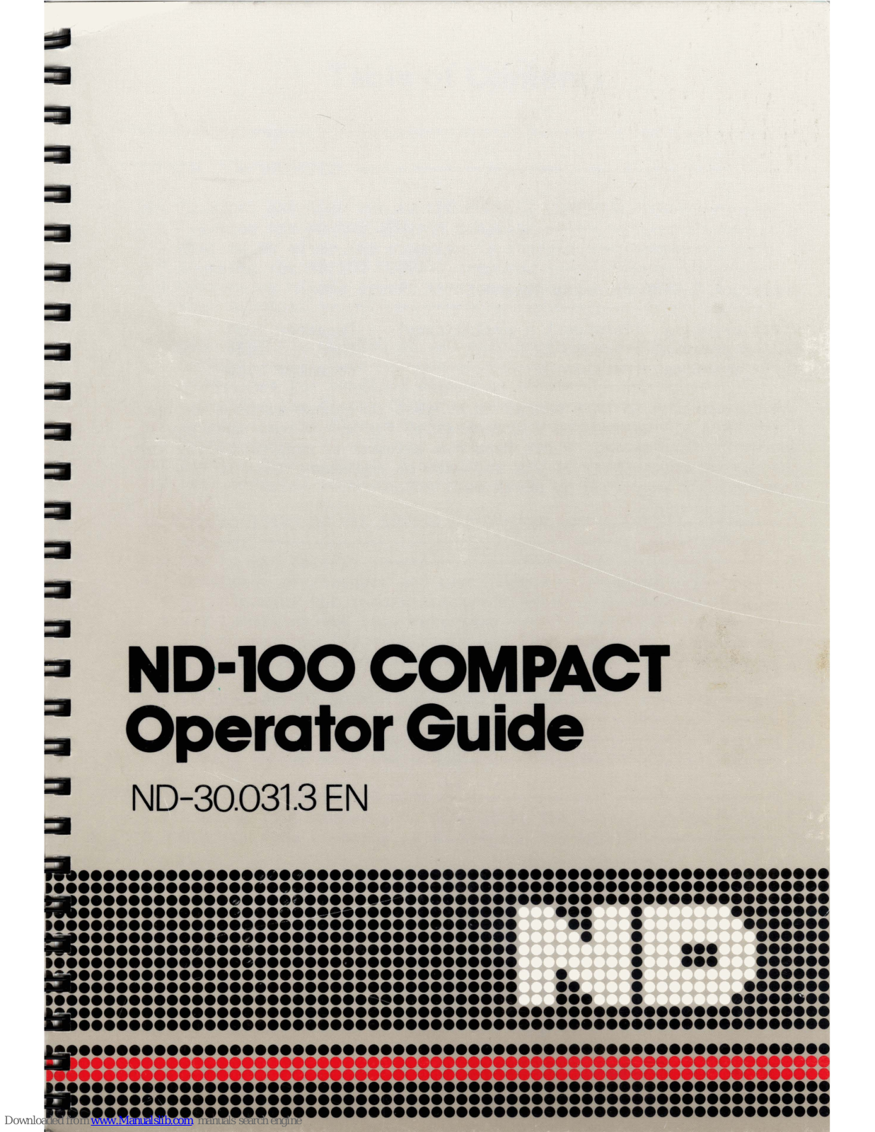 ND ND-100 COMPACT Operator's Manual - ManualMachine.com