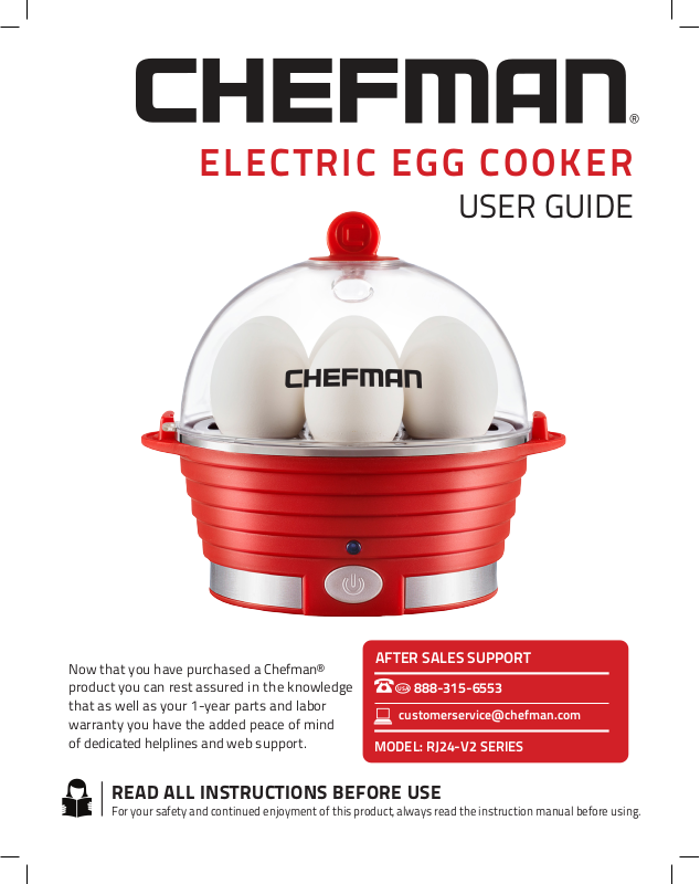 CHEFMAN RJ24-V2-SERIES USER MANUAL Pdf Download