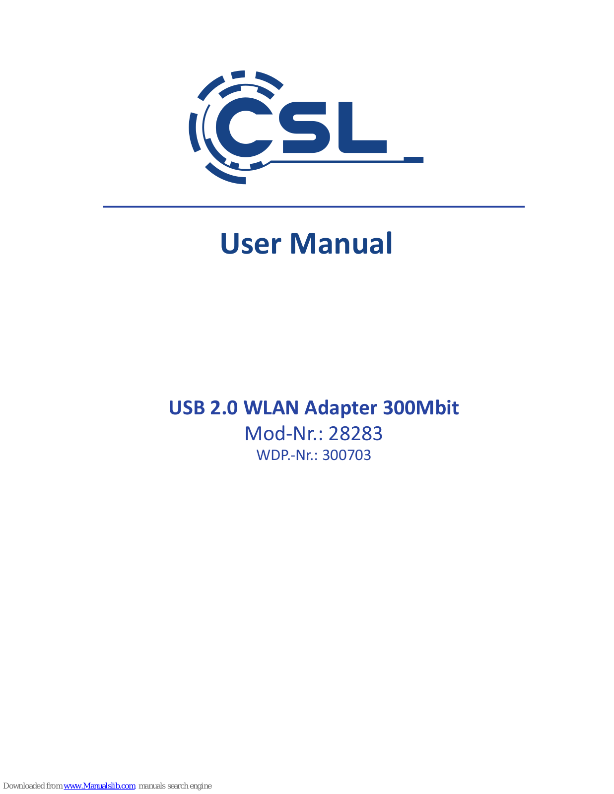 CSL 28283 User Manual