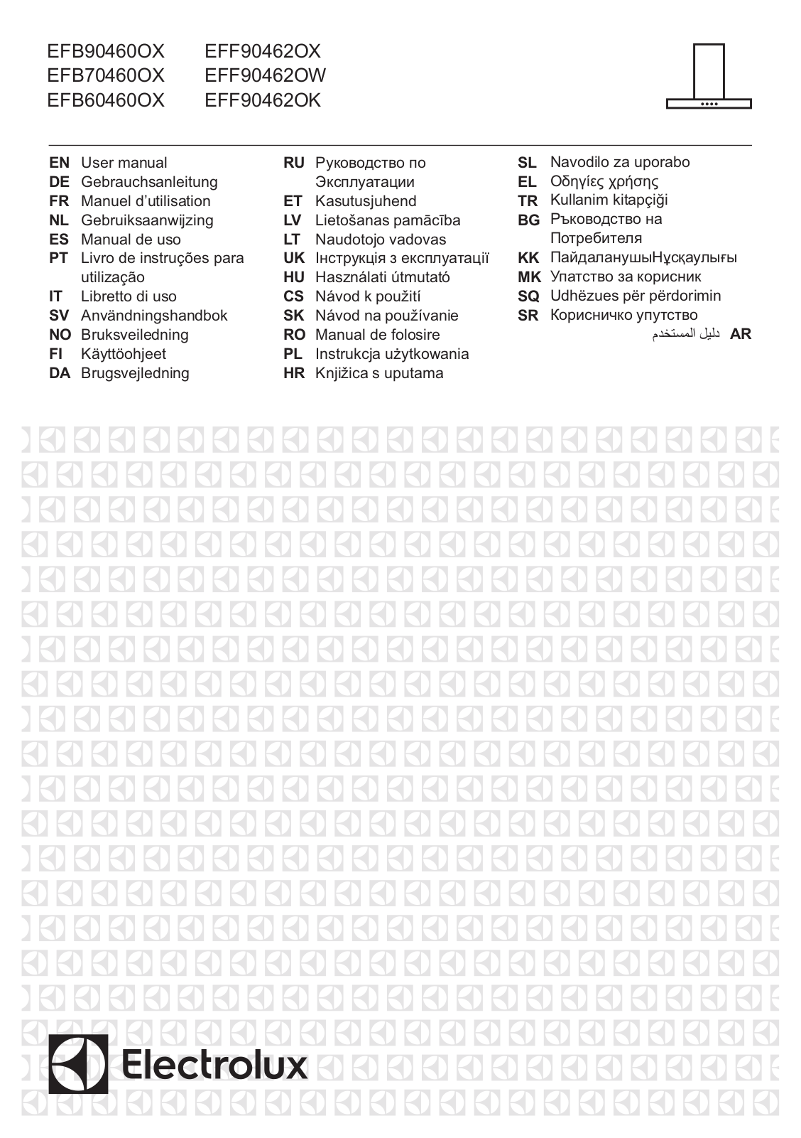 Electrolux EFF 90462 OW, EFF 90462 OX, EFF 90462 OK, EFB70460OX User Manual