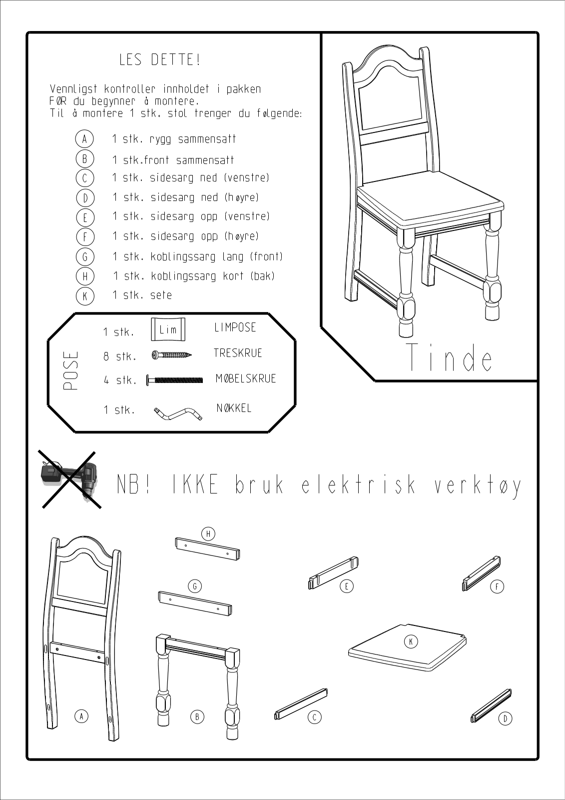 Talgo Tinde User Manual