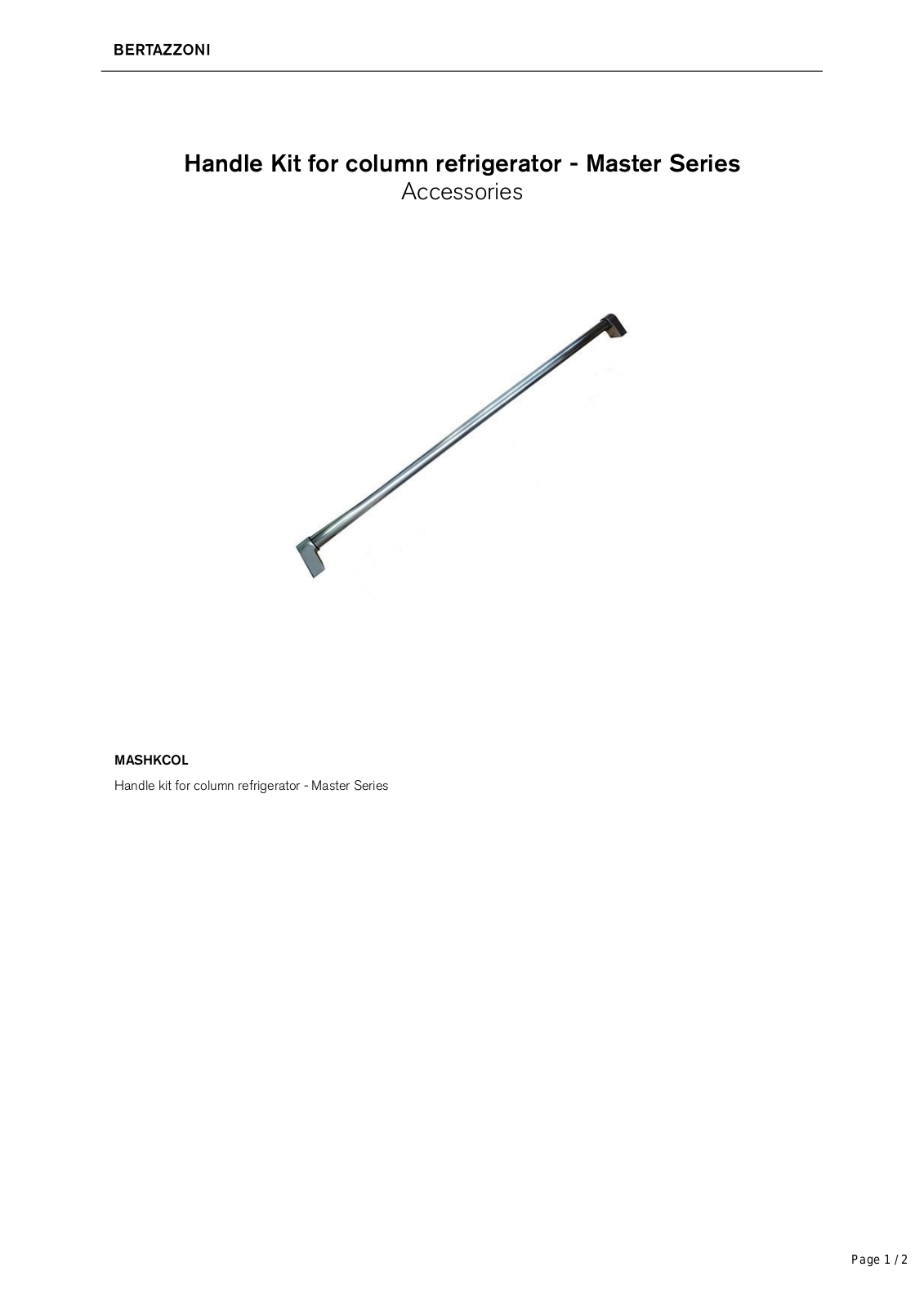 Bertazzoni BER10332 Specification - ManualMachine.com