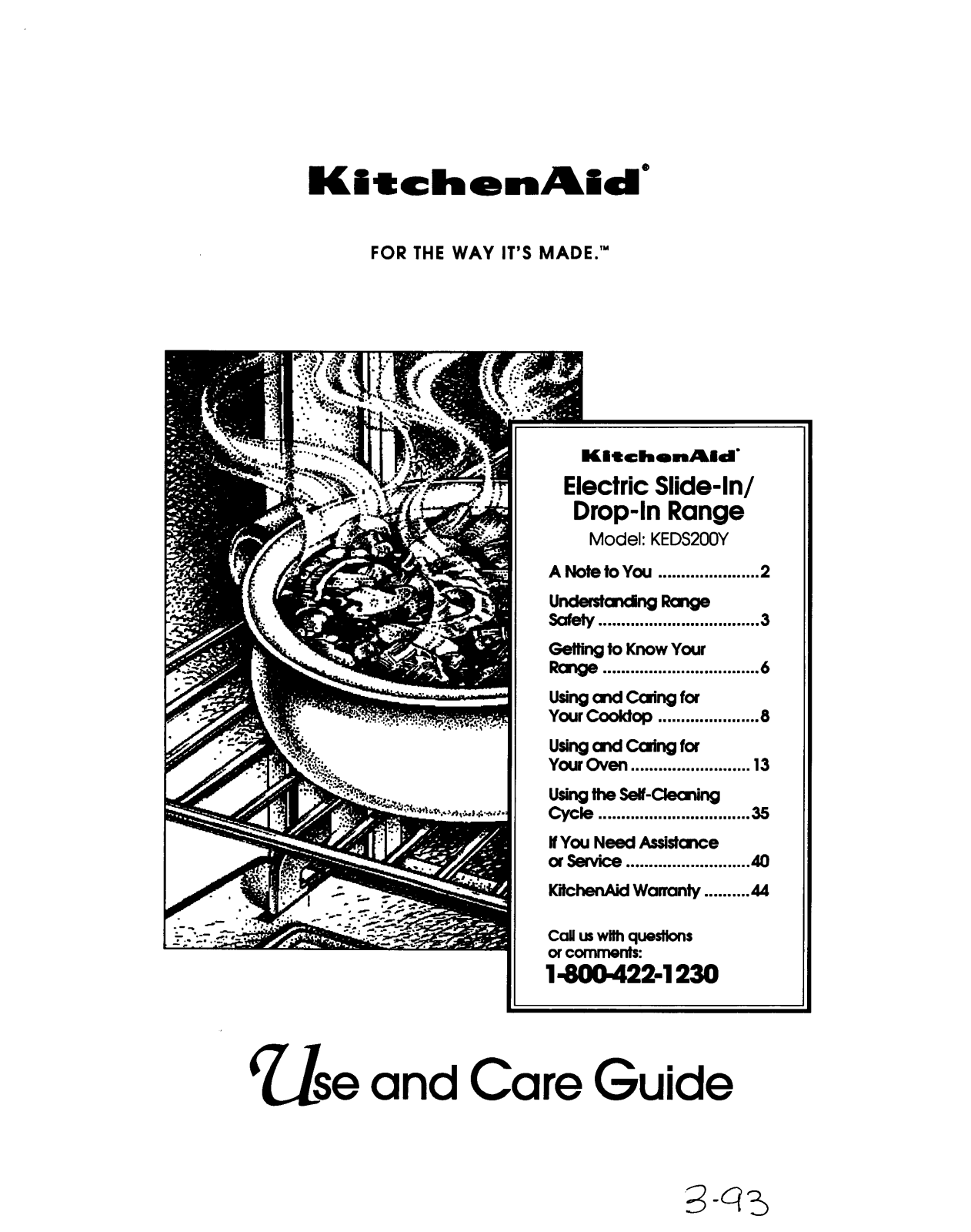 KitchenAid KEDS200Y Owner's Manual