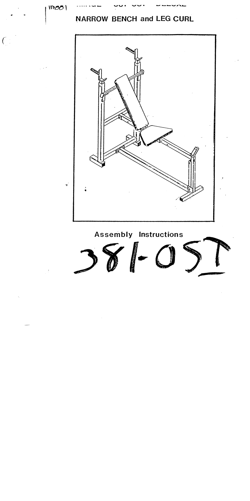 Image IM3810 Assembly Instruction