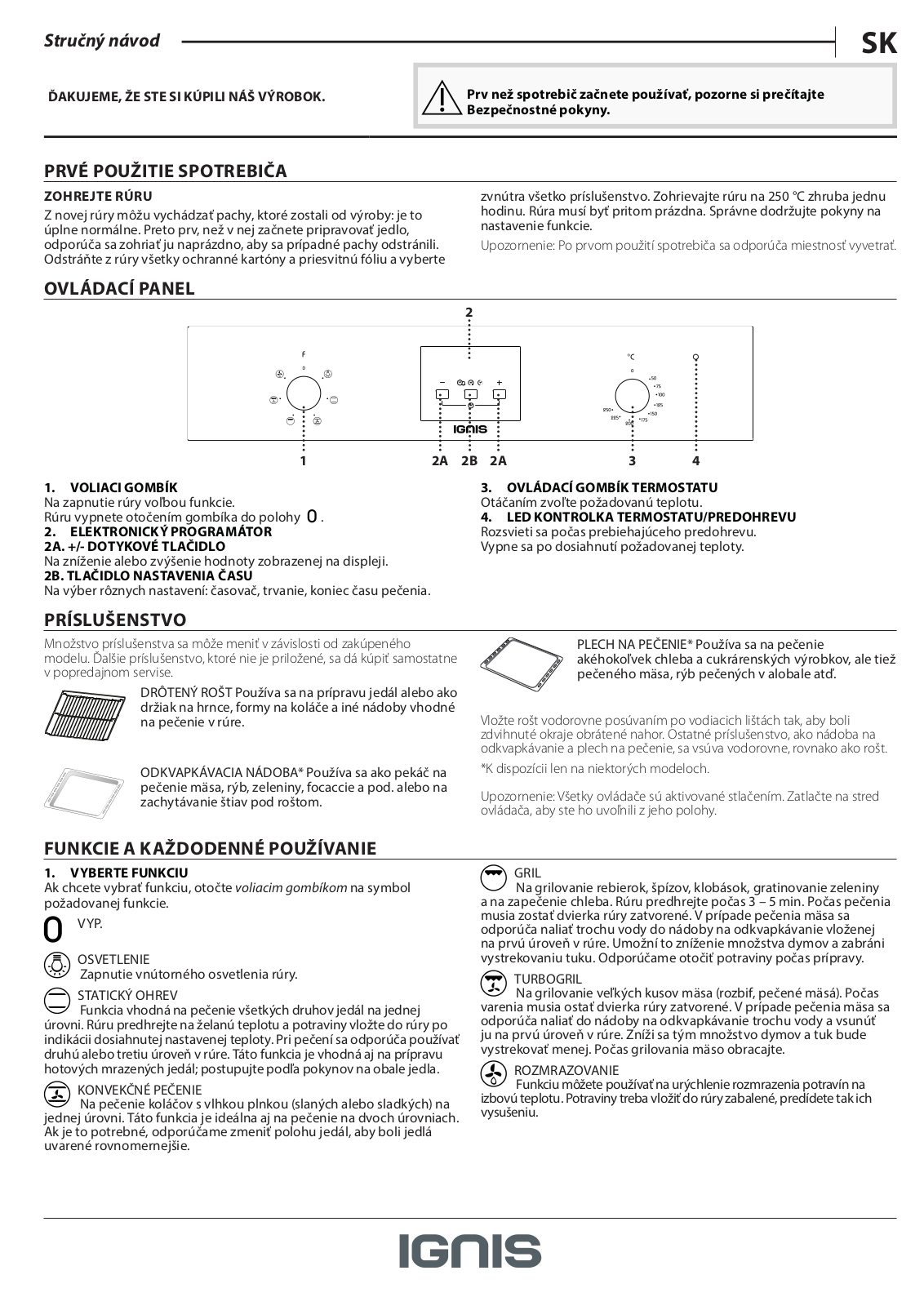 IGNIS AKB 4010 IX Daily Reference Guide