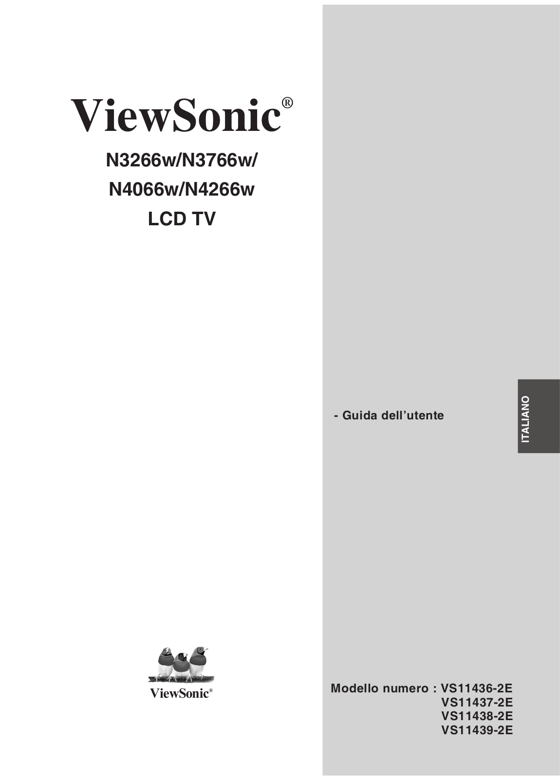 Viewsonic N4266W, N3766W, N4066W, N3266W User Manual