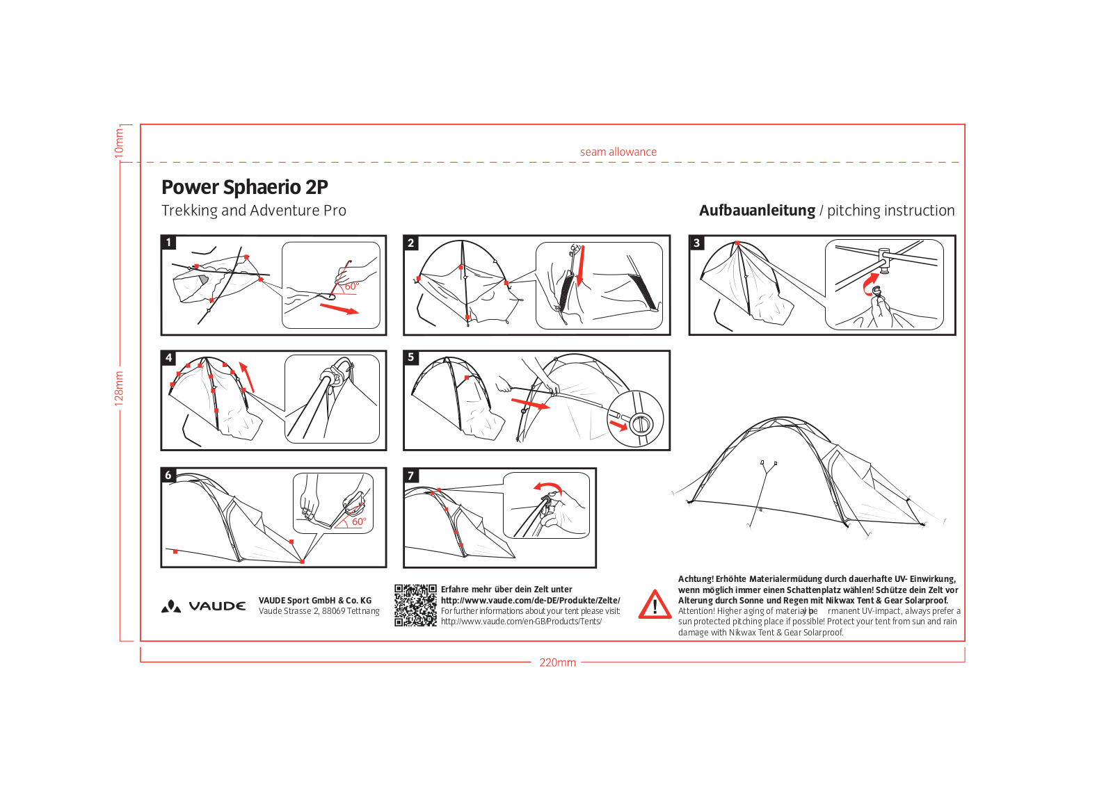 Vaude Power Sphaerio 2P User guide - ManualMachine.com