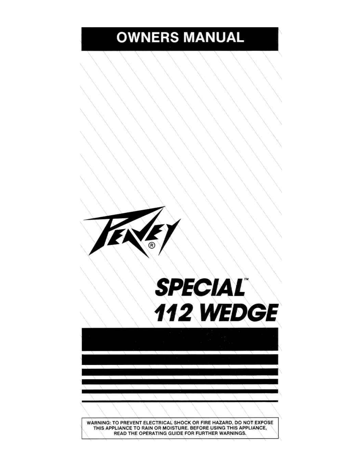 Peavey Special 112 Wedge User Manual