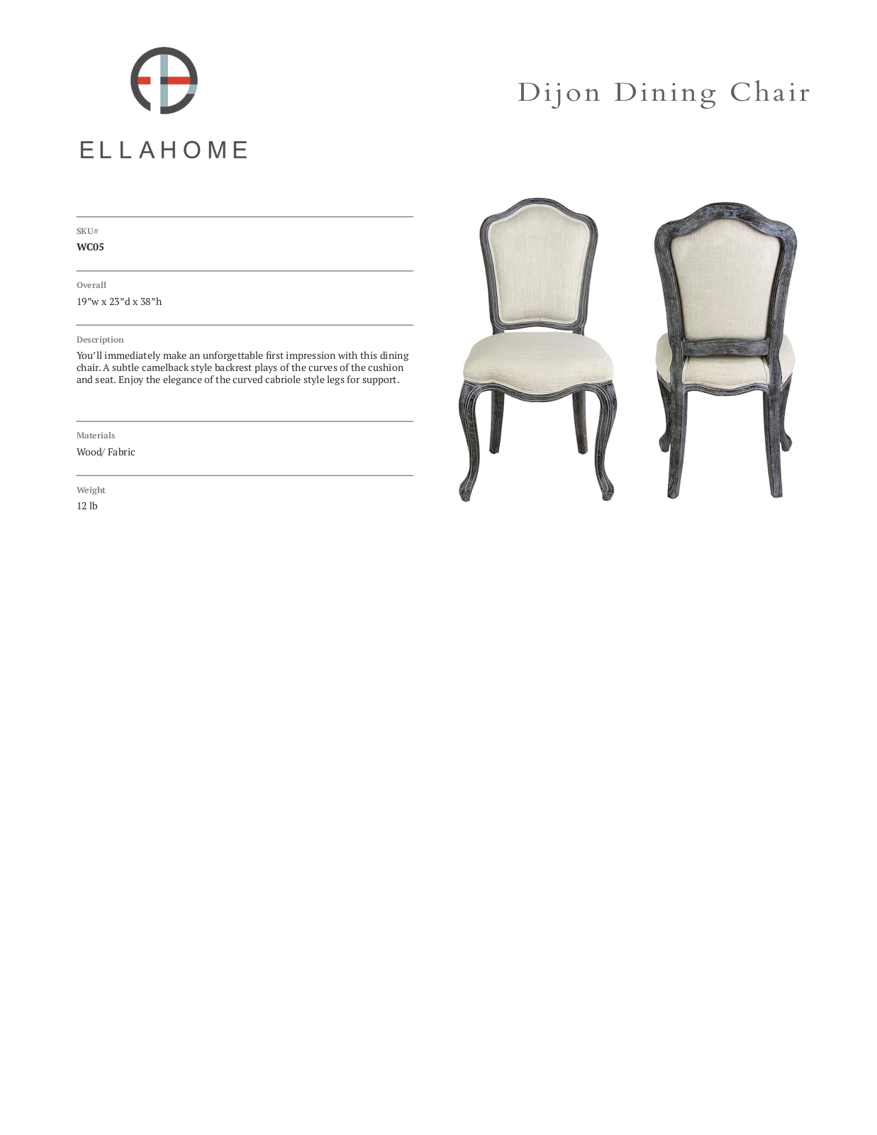 ellahome FRQP1339 Specification - ManualMachine.com