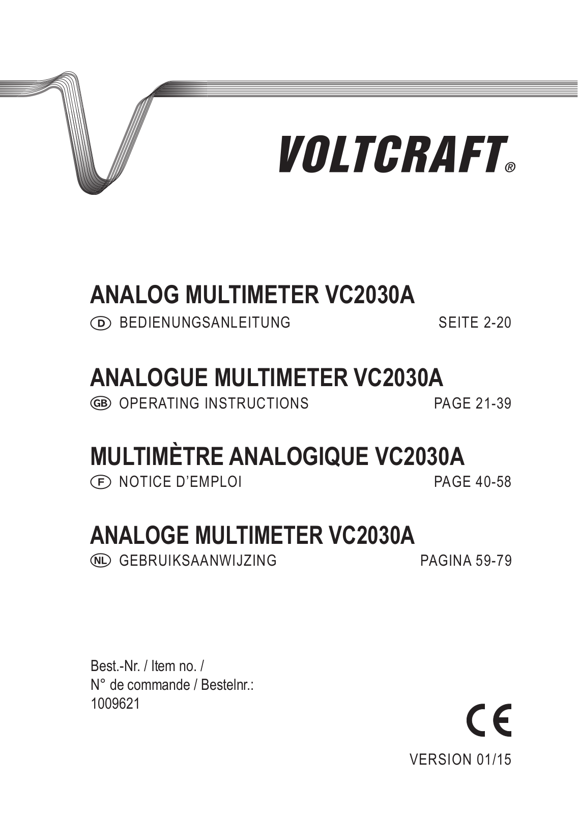 VOLTCRAFT VC-2030A User guide