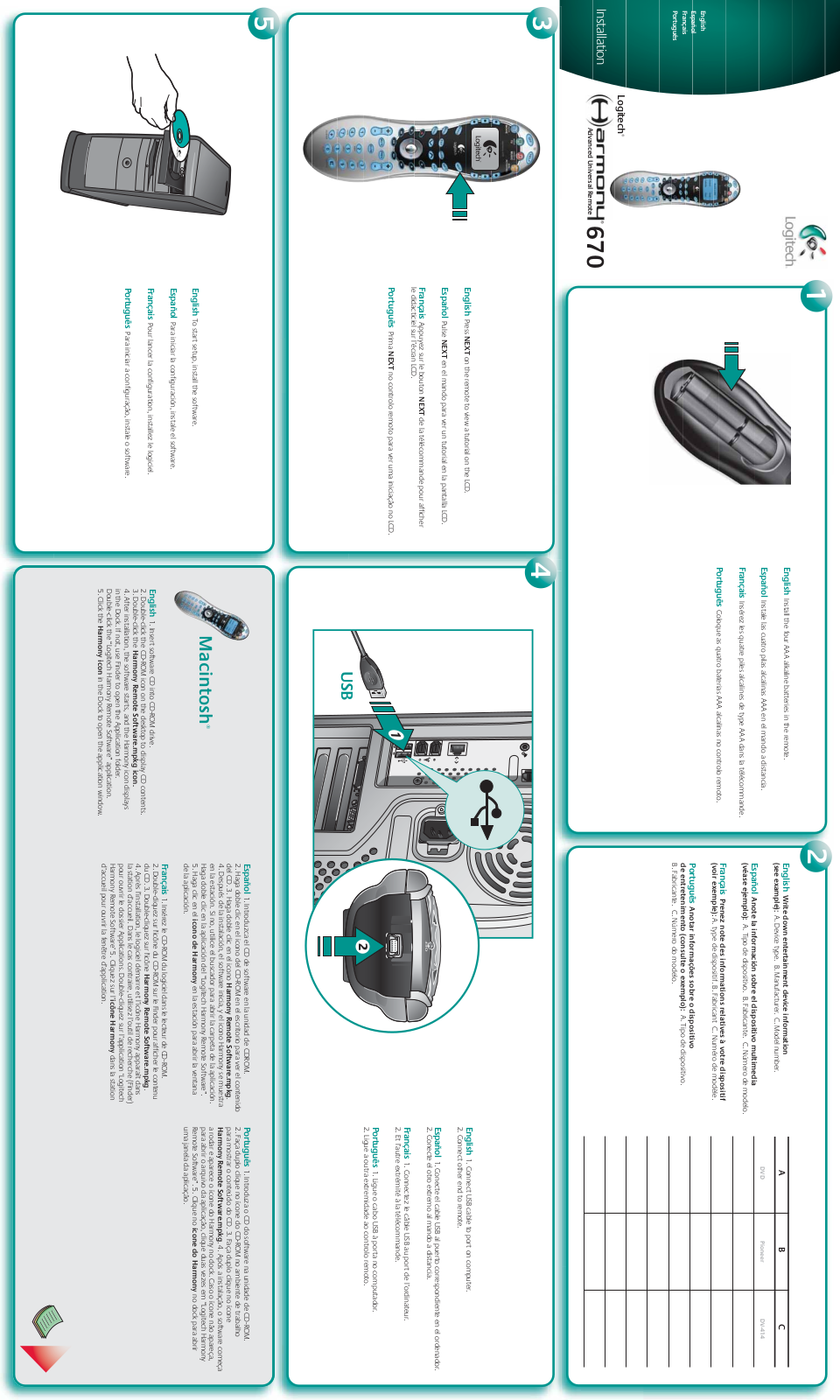 LOGITECH HARMONY 670 User Manual