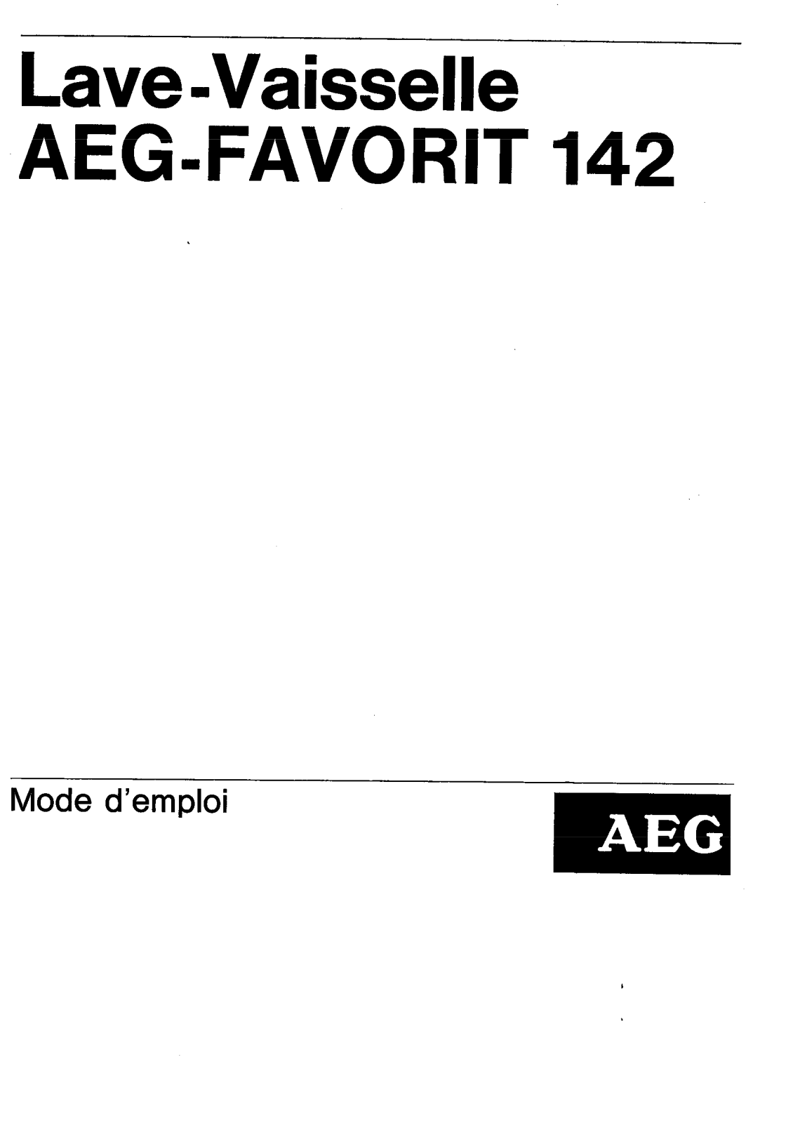 Aeg 122U User Manual