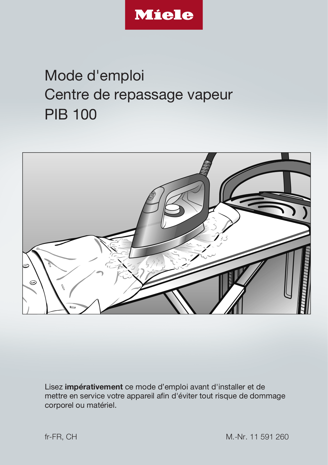 Miele PIB 100 Instructions Manual