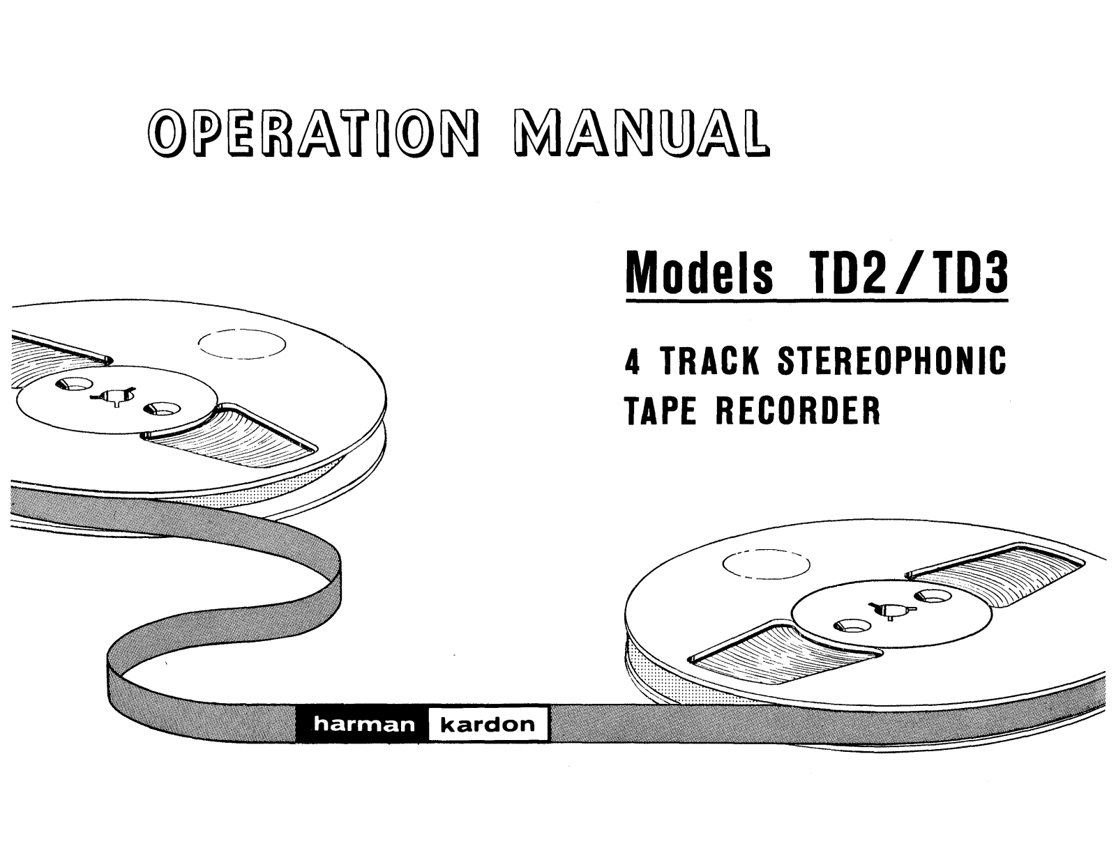 Harman kardon TD3, TD2 Owners Guide