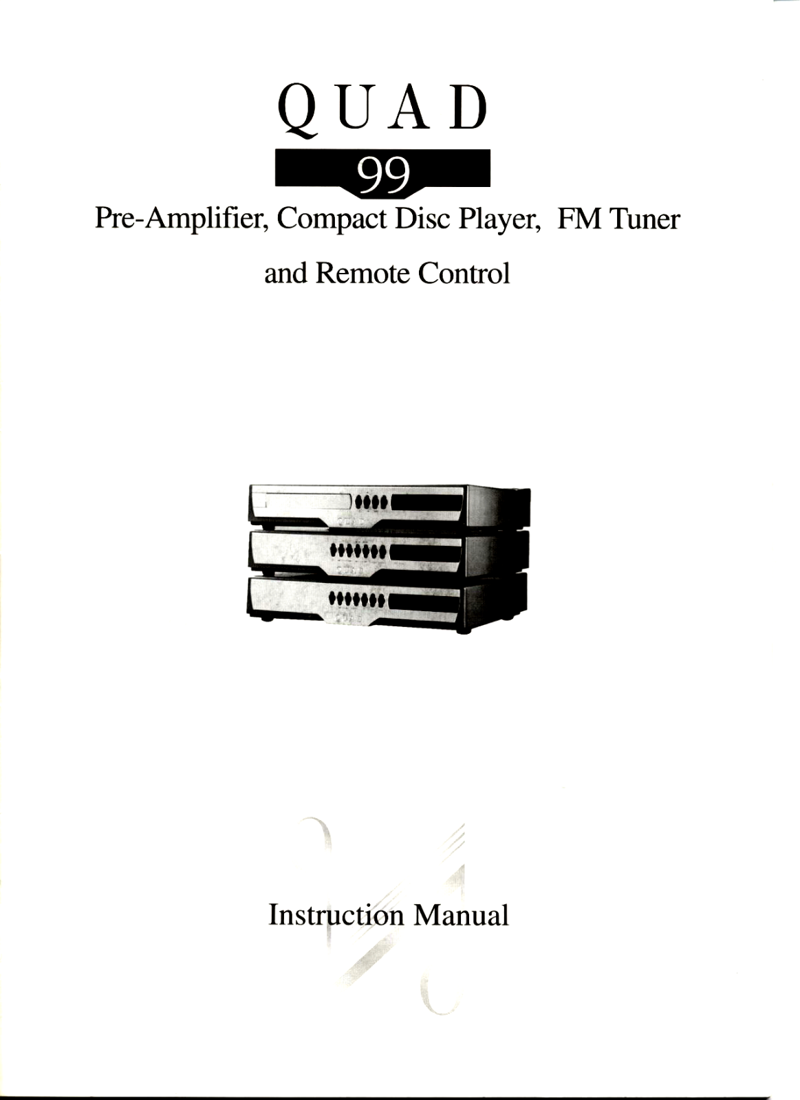 Quad 99-FM Owners manual