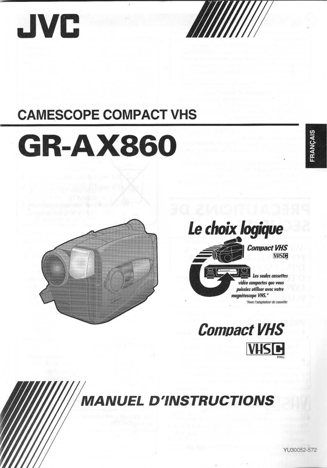 Jvc GR-AX860 User Manual