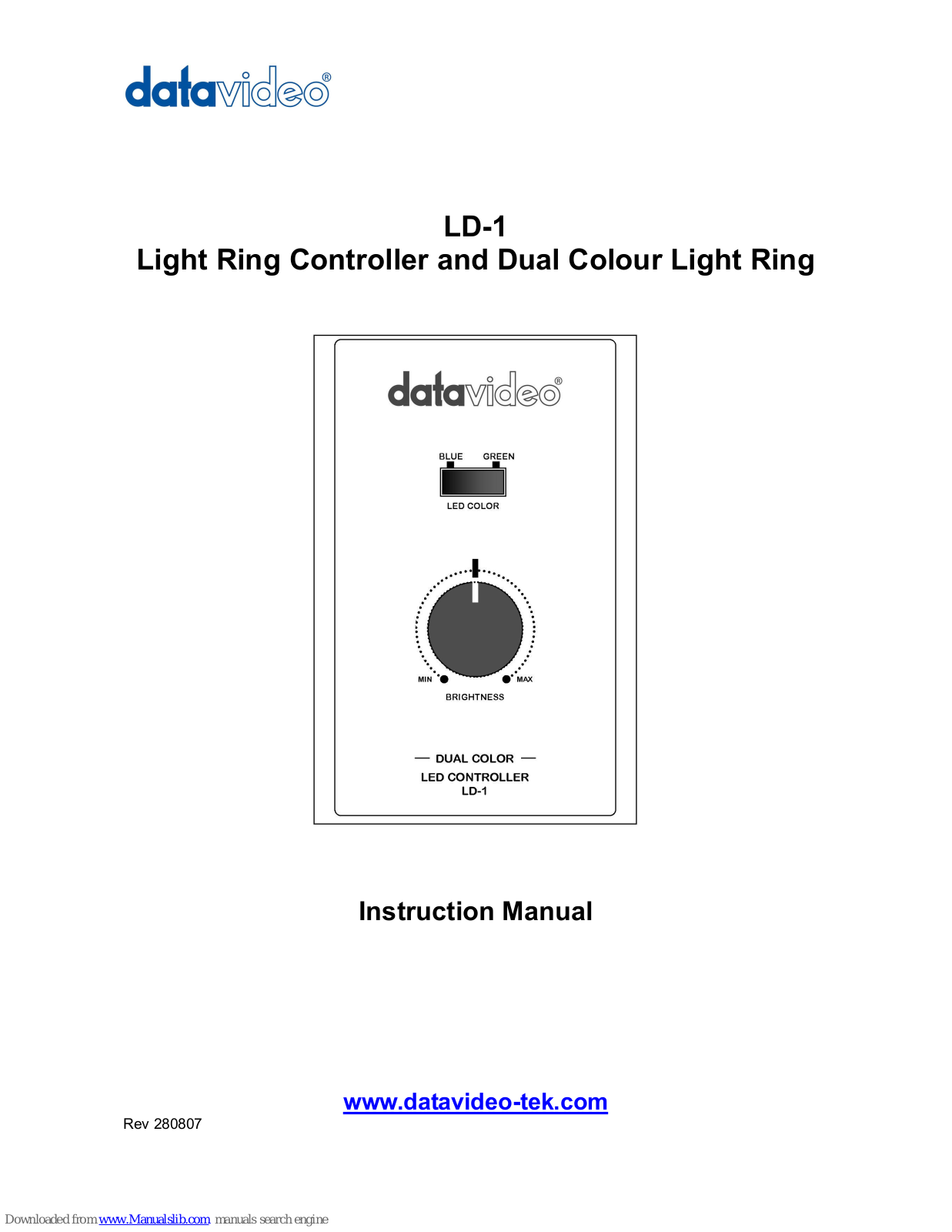 Datavideo LD-1 Instruction Manual