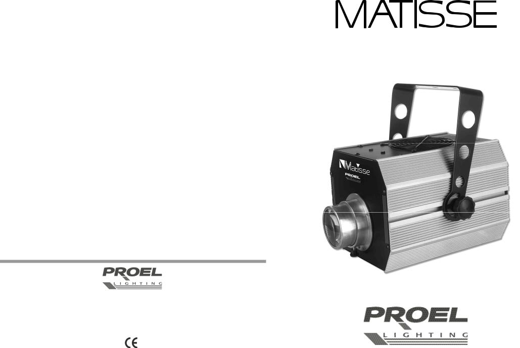 Proel PLMAT USER’S MANUAL