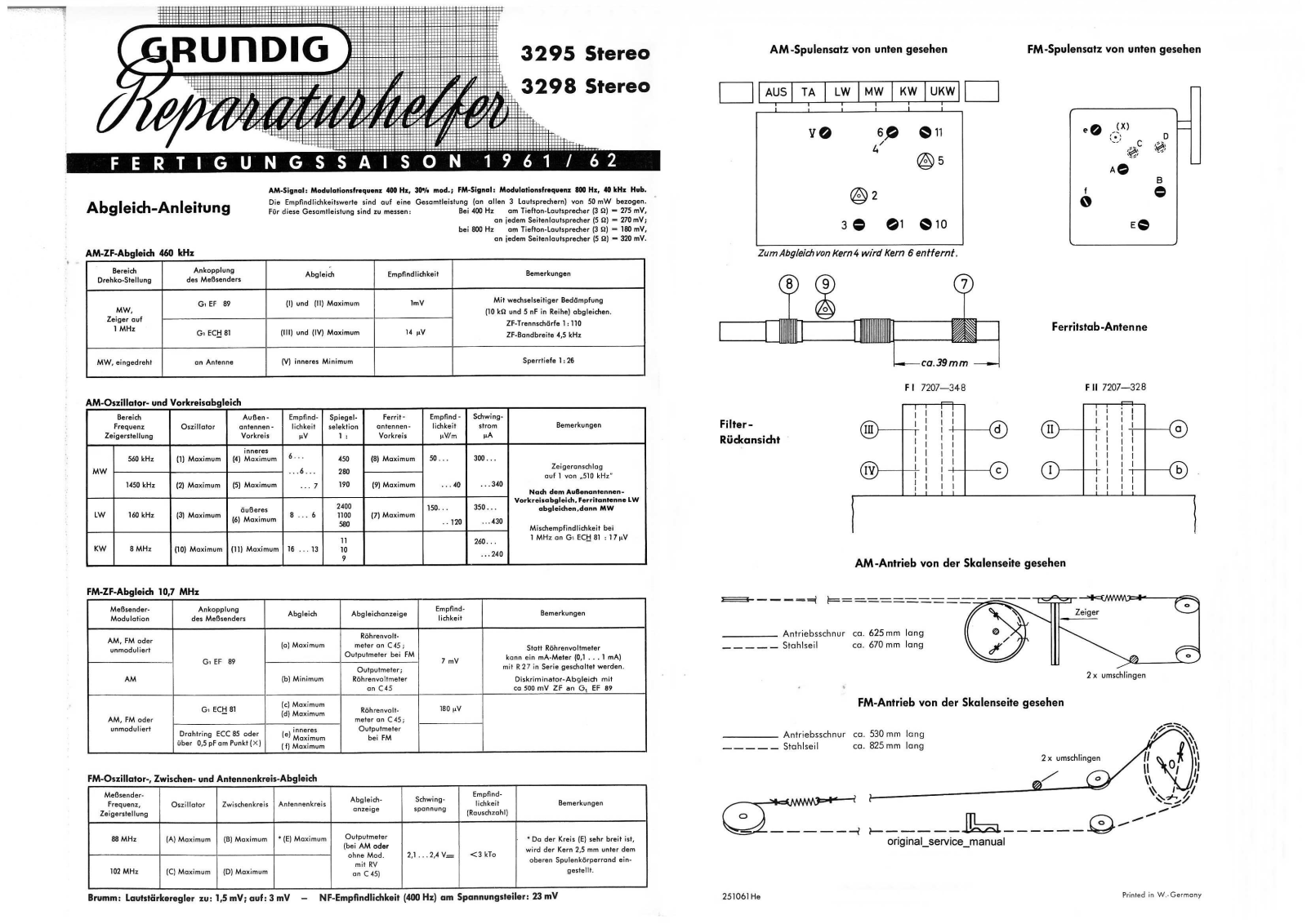 Grundig 3295, 3298 Schematic