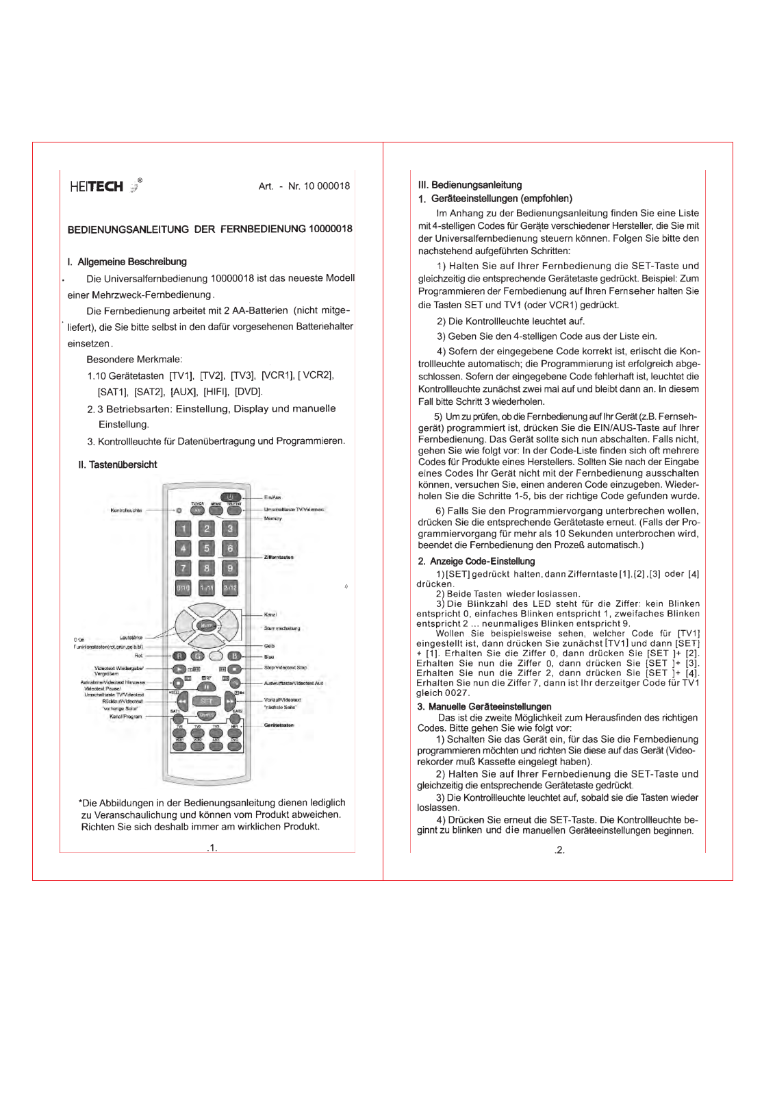 Heitech 10000018 User Manual - ManualMachine.com