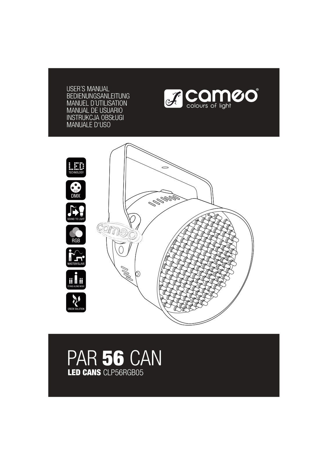 Cameo PAR 56 CAN User Manual