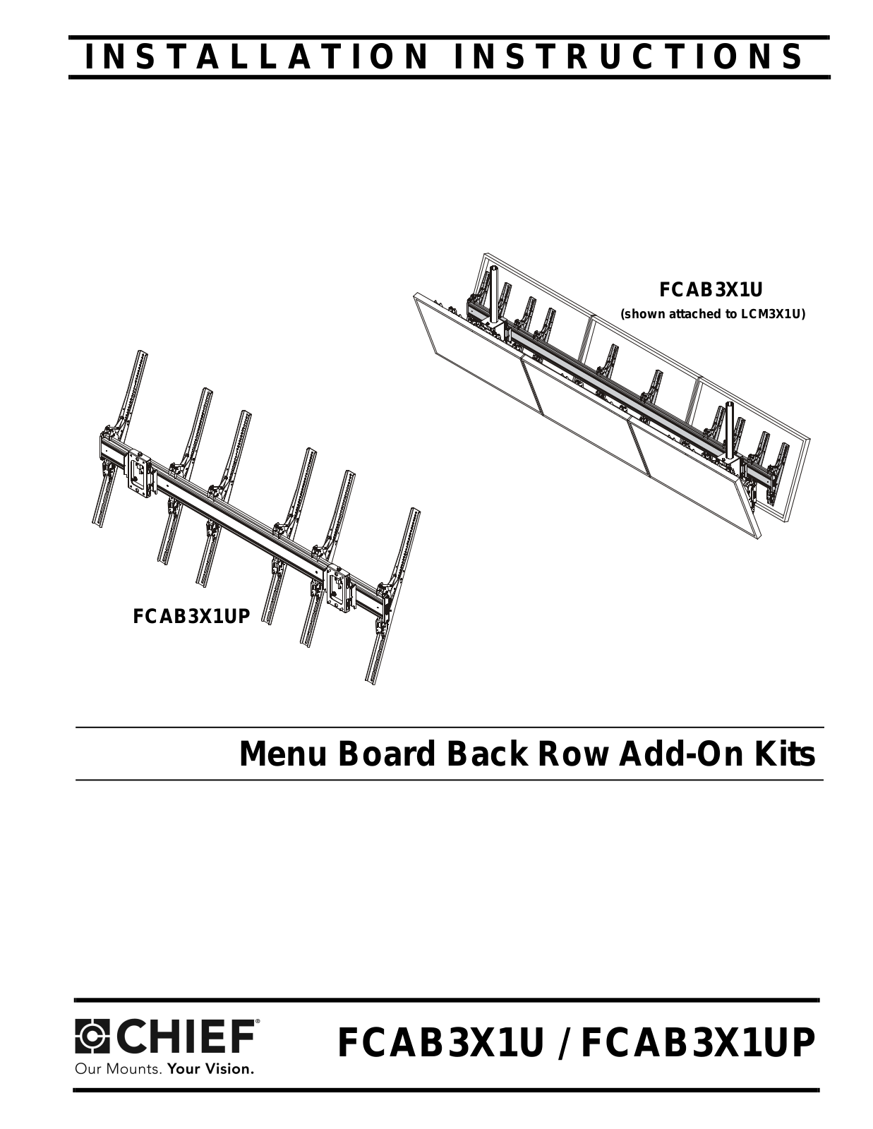 Chief FCAB3X1U Users Guide - ManualMachine.com