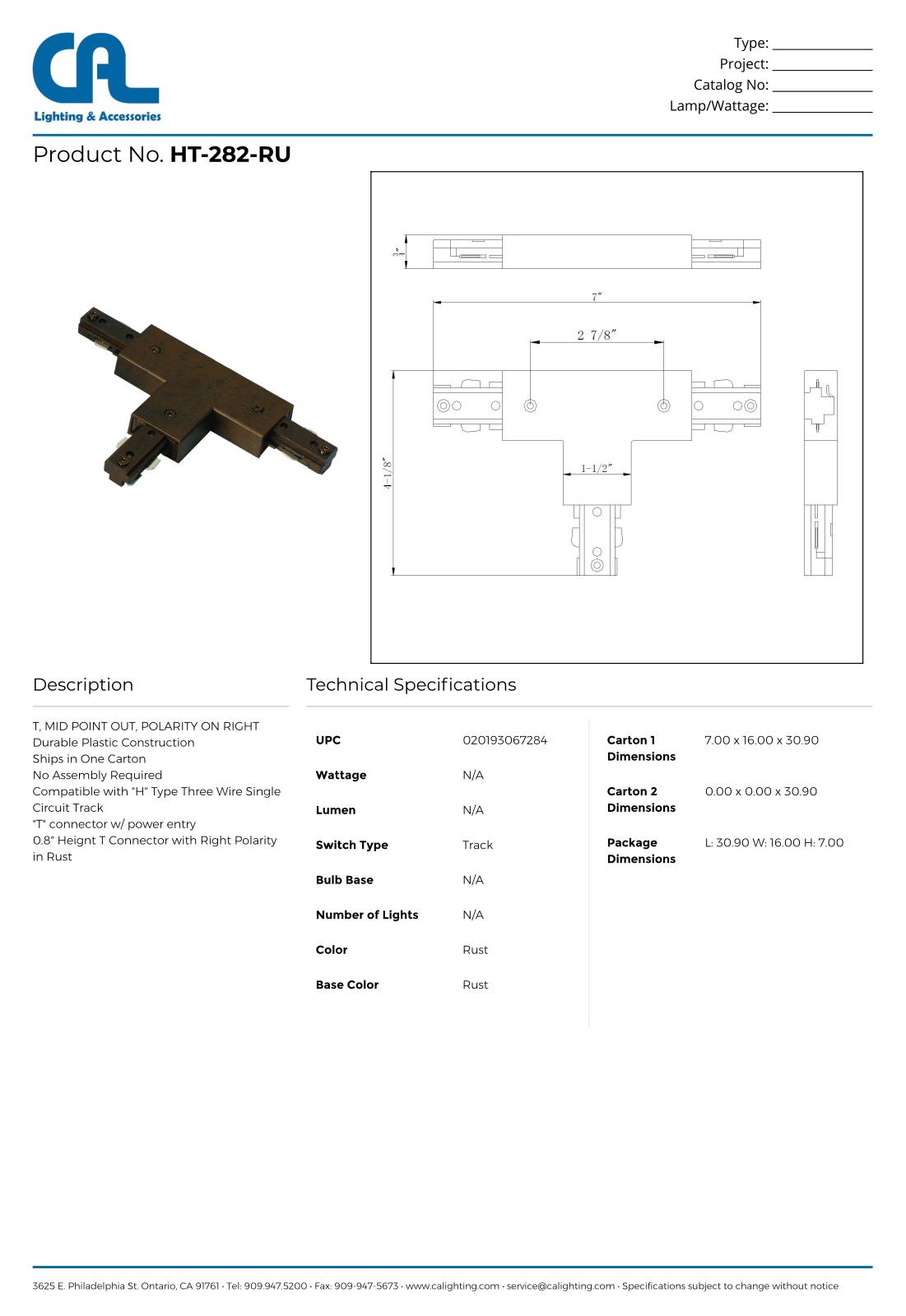 Cal Lighting CG10628 Specifications - ManualMachine.com