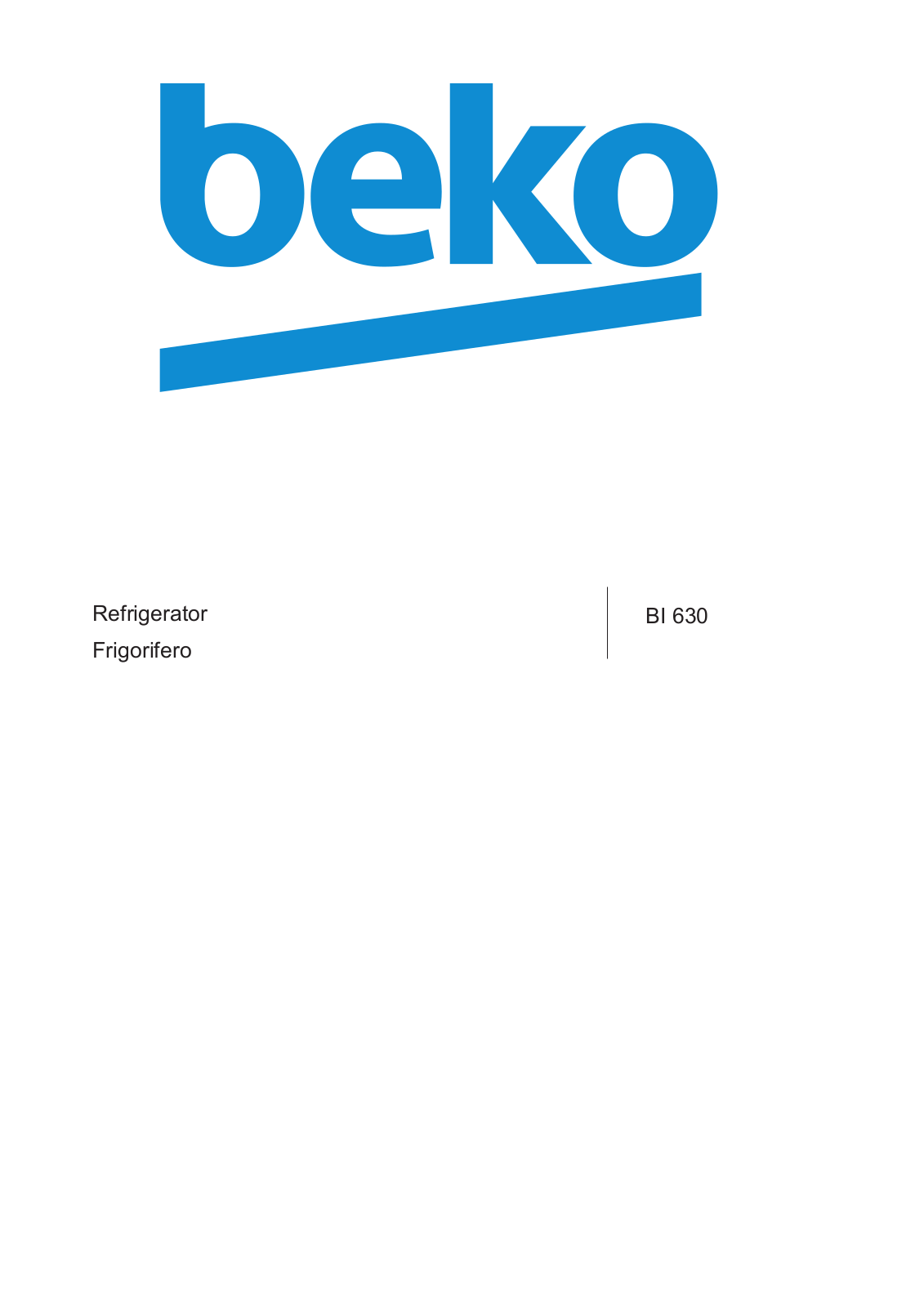 Beko BI 630 User manual