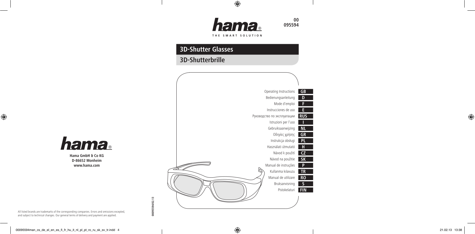 Hama 95594 User manual