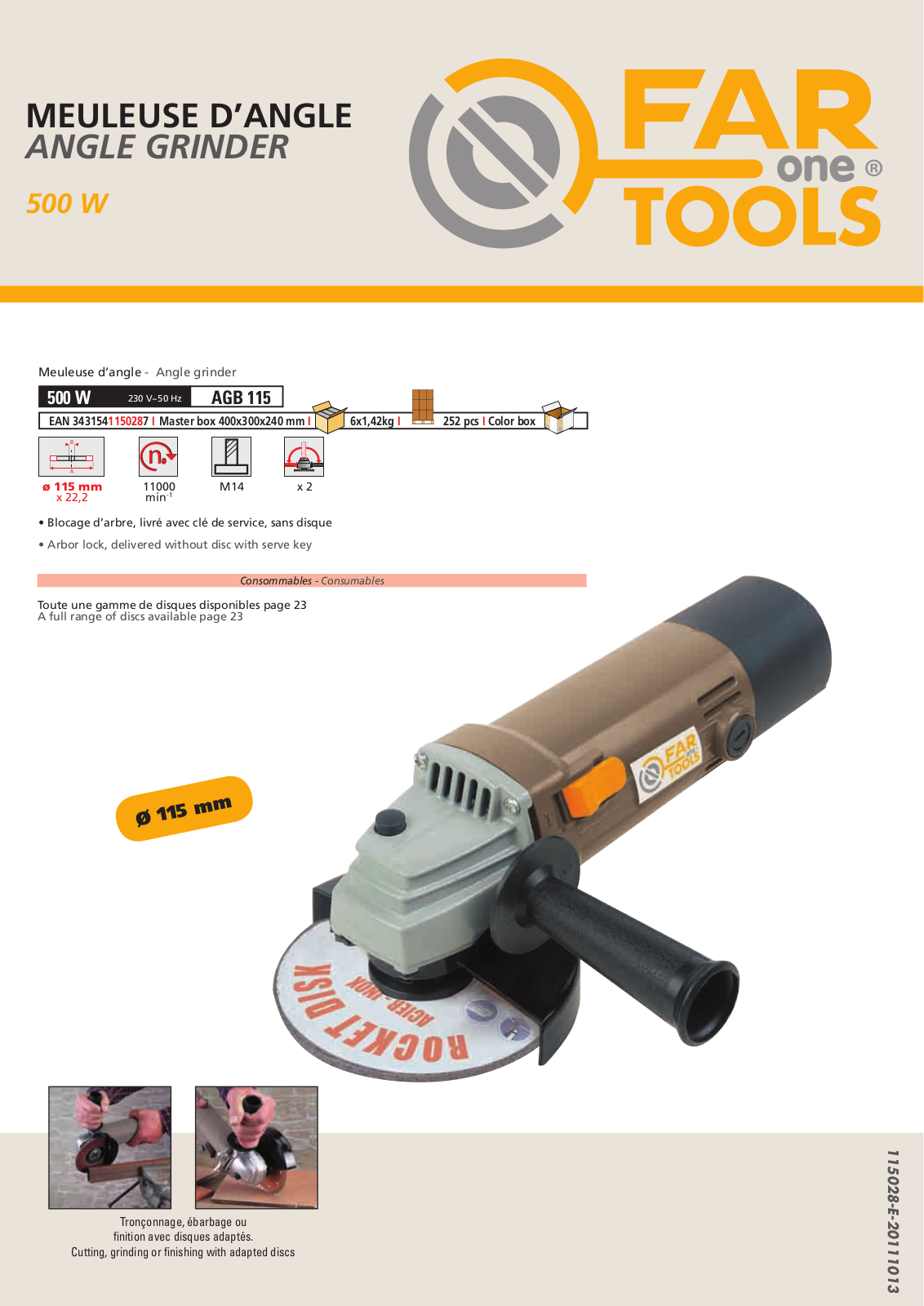 Fartools AGB 115 User Manual