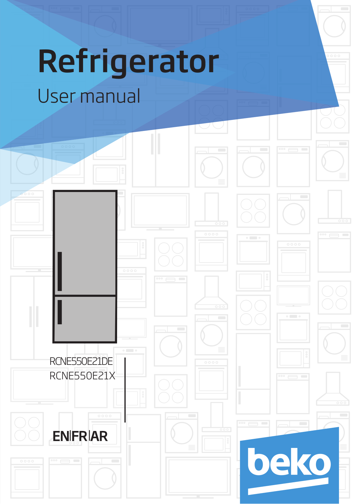 Beko RCNE550E21DE, RCNE550E21X User manual